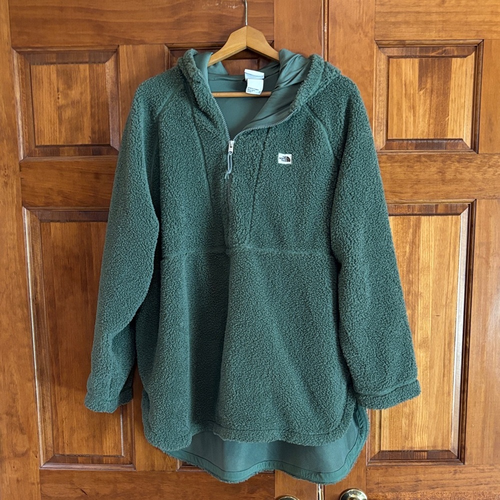 The North Face Deep Green Teddy Jacket